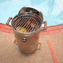 Cargar imagen en el visor de la galería, ASADOR DE BARRIL ACERO INOXIDABLE CAPACIDAD 25 a 30 LIBRAS 304