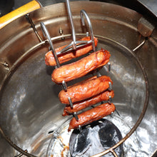 Cargar imagen en el visor de la galería, ACCESORIO PARA CHORIZOS ACERO INOXIDABLE 4 NIVELES