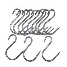 Cargar imagen en el visor de la galería, DOCENA DE GANCHOS PARA ASADOR DE BARRIL INOXIDABLE