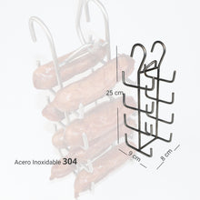 Cargar imagen en el visor de la galería, ACCESORIO PARA CHORIZOS ACERO INOXIDABLE 4 NIVELES