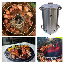 Cargar imagen en el visor de la galería, Asador De Barril Grande 70 Libras Acero Inoxidable 430 Calibre 18