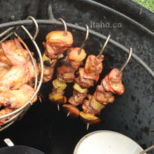 Cargar imagen en el visor de la galería, KIT DE 6 PINCHOS ASADOR DE BARRIL INOXIDABLE