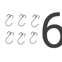 Cargar imagen en el visor de la galería, Ganchos Doble Para Asador De Barril Inox 6 Unidades