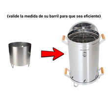 Cargar imagen en el visor de la galería, Carbonera Para Asador De Barril Grande 20x24 cm Inoxidable