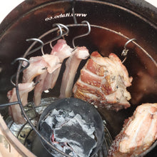 Cargar imagen en el visor de la galería, DOCENA DE GANCHOS PARA ASADOR DE BARRIL INOXIDABLE