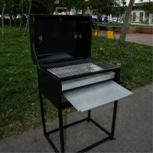 Cargar imagen en el visor de la galería, Asador Parrilla a Carbón 70cm x 50cm con Sistema de Elevación Manual y Tapa