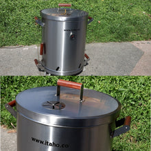 Cargar imagen en el visor de la galería, Asador De Barril Grande 60 Libras Acero Inoxidable 430 Calibre 18
