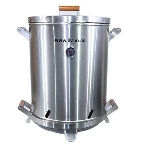 Asador De Barril Grande 60 Libras Acero Inoxidable 430 Calibre 18