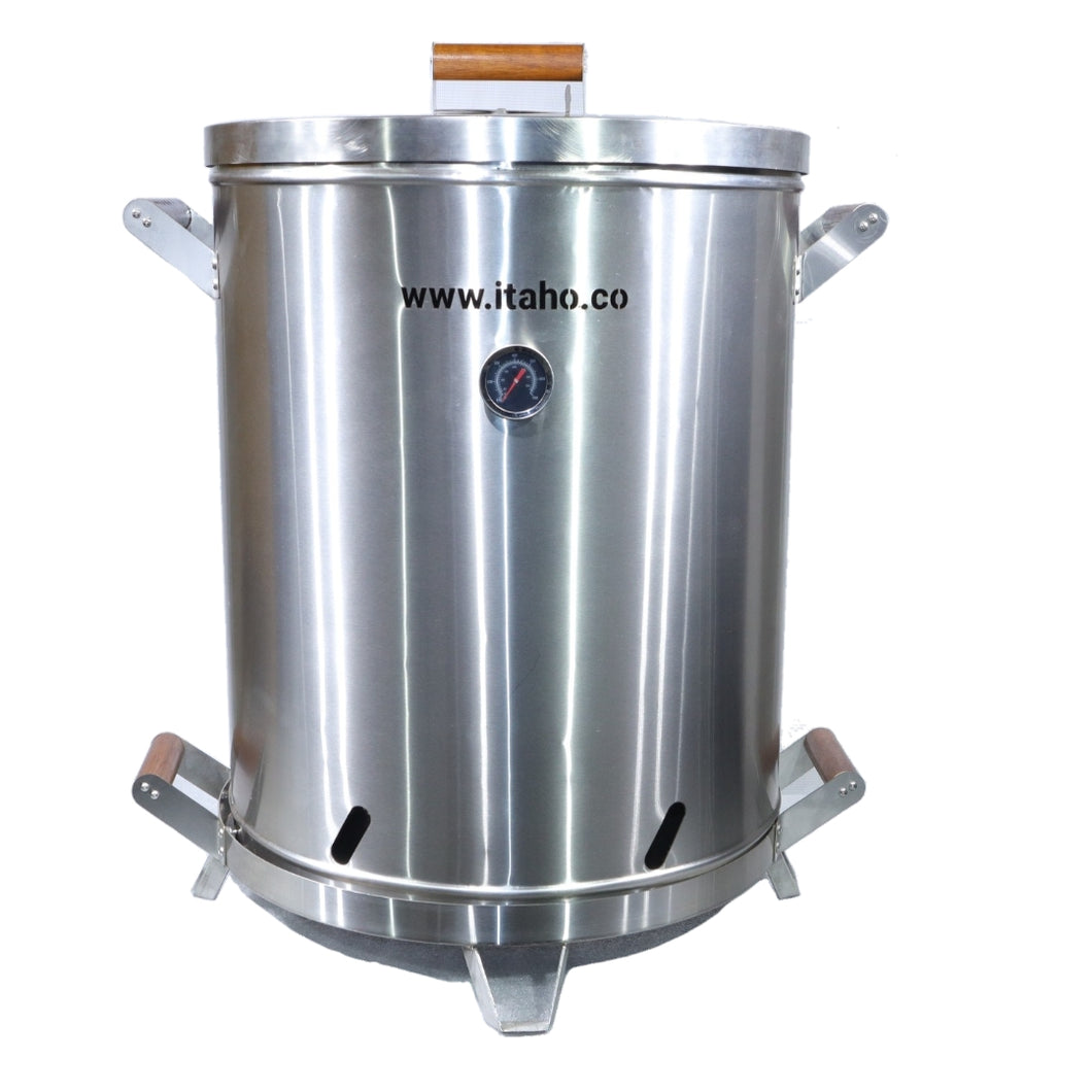 Asador De Barril Grande 60 Libras Acero Inoxidable 430 Calibre 18