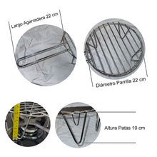 Cargar imagen en el visor de la galería, Parrilla Para Arepas Acero Inoxidable 22cm x 10 cm
