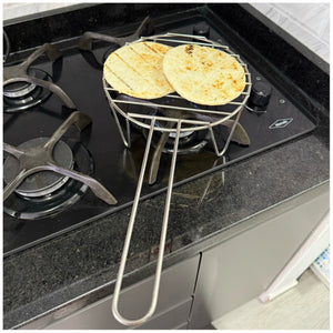 Parrilla Para Arepas Acero Inoxidable 22cm x 10 cm
