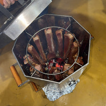 Cargar imagen en el visor de la galería, Asador de Barril Regulable 30 Libras Acero inoxidable
