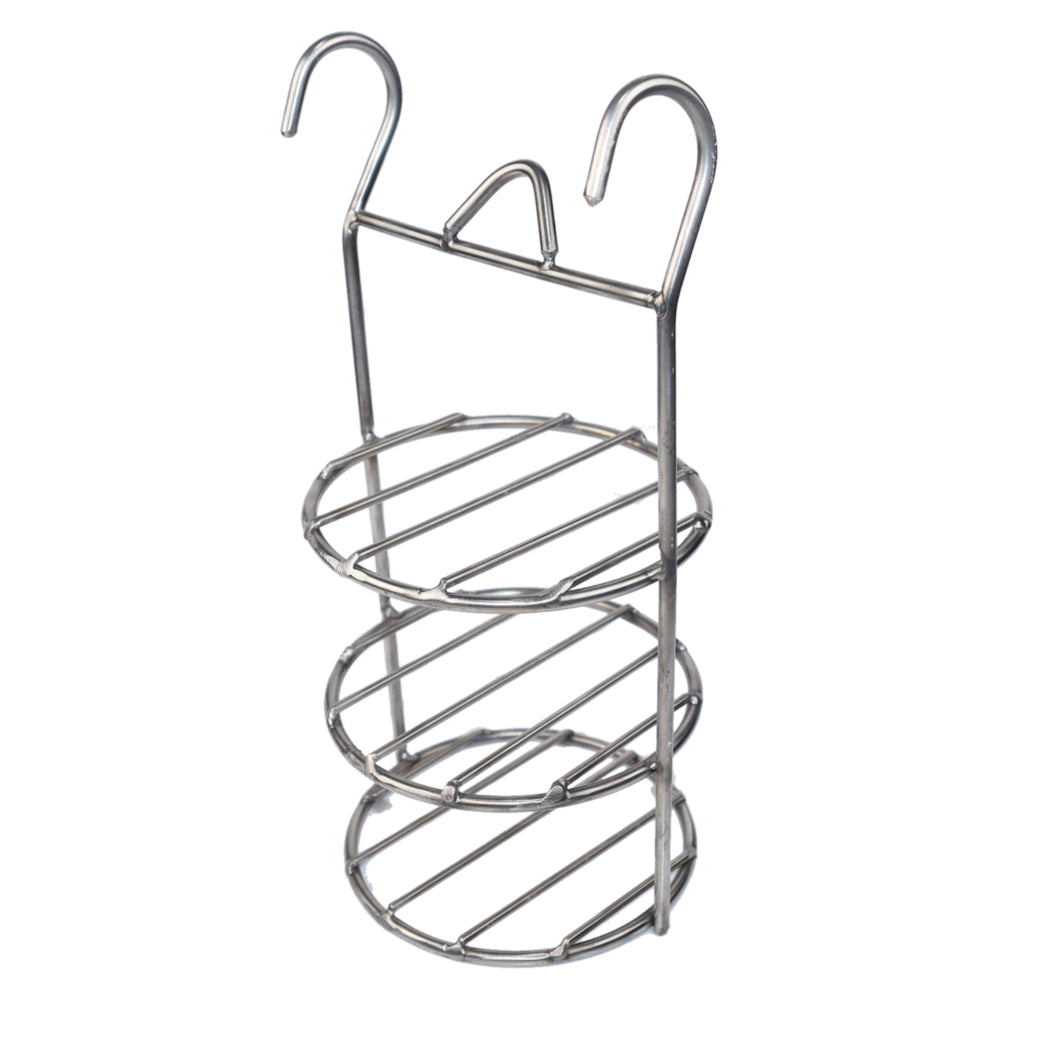 TORRE MULTIUSOS ACERO INOXIDABLE 3 NIVELES