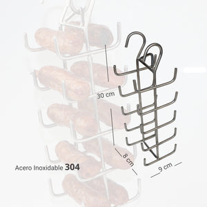 ACCESORIO PARA CHORIZOS ACERO INOXIDABLE 5 NIVELES