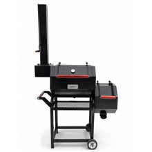 Cargar imagen en el visor de la galería, Ahumador Horizontal Offset de Leña y Carbón BBQ Profesional para Cocción Lenta
