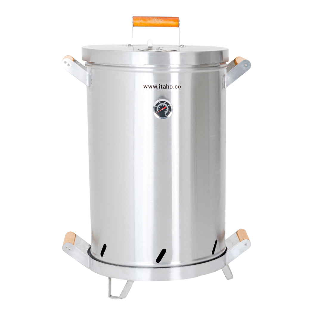 ASADOR DE BARRIL ACERO INOXIDABLE CAPACIDAD 25 a 30 LIBRAS 304