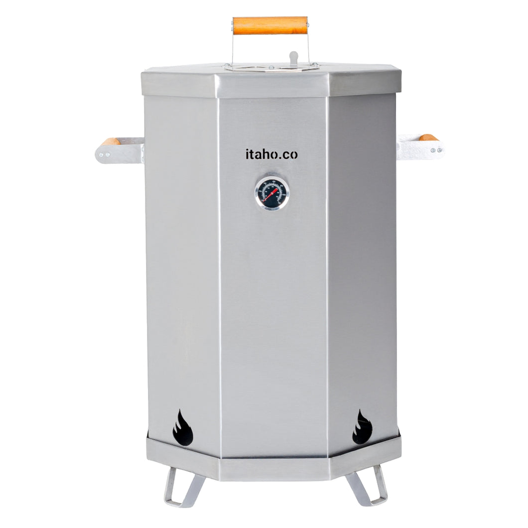 Asador de Barril 28 Libras Octagonal Inoxidable Calibre 18