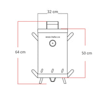 Cargar imagen en el visor de la galería, Asador De Barril 10 Libras Acero Inoxidable 304 Calibre 18
