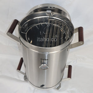 Asador De Barril 12 Libras Acero Inoxidable 430 Calibre 18