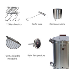 Cargar imagen en el visor de la galería, ASADOR DE BARRIL ACERO INOXIDABLE CAPACIDAD 25 LIBRAS 304
