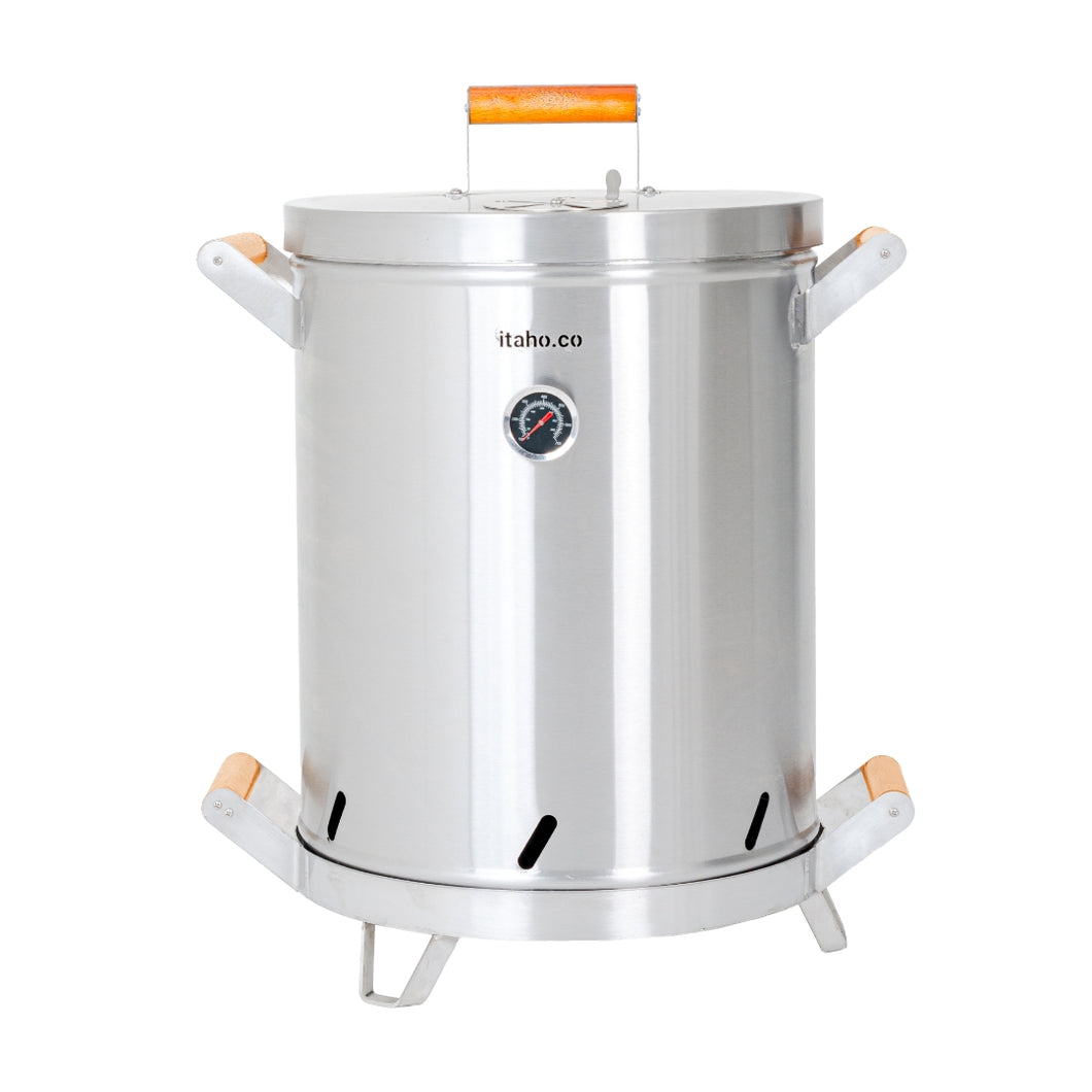 Asador De Barril 18 Libras Acero Inoxidable 430 Calibre 18