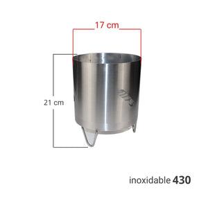 CARBONERA PARA ASADOR DE BARRIL MEDIANO 17x21cm