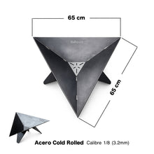 Cargar imagen en el visor de la galería, Fogata Para Exteriores A Leña 65cm
