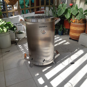 ASADOR DE BARRIL ACERO INOXIDABLE CAPACIDAD 25 LIBRAS 304