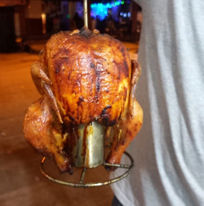 ACCESORIO PARA POLLO AL BARRIL |  POLLO SENTADO AL BARRIL
